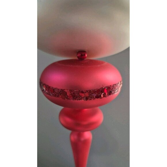 Vintage Santa jointed glass carlini? Radko? Christmas Tree Ornament - Picture 8 of 9